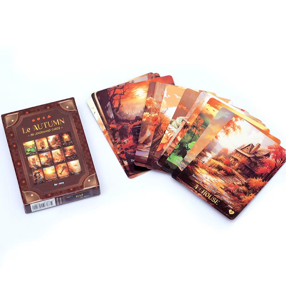 Tarot Cards Deck With Guidebook - Lenormand Tarot Deck Le Autumn Collection