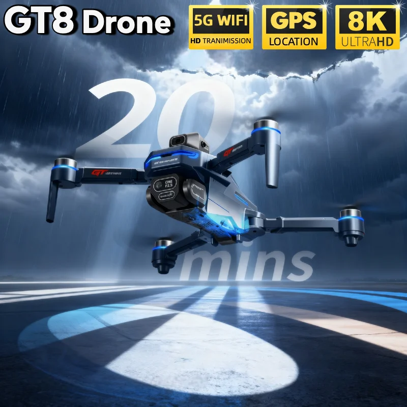 HOT For LSRC GT8 Drone 4K Prof - Fpv Brushless Rc Drone 4K review and price