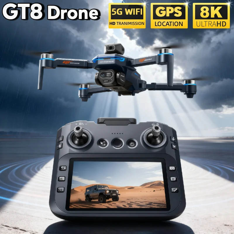 HOT For LSRC GT8 Drone 4K Prof - Fpv Brushless Rc Drone 4K review and price
