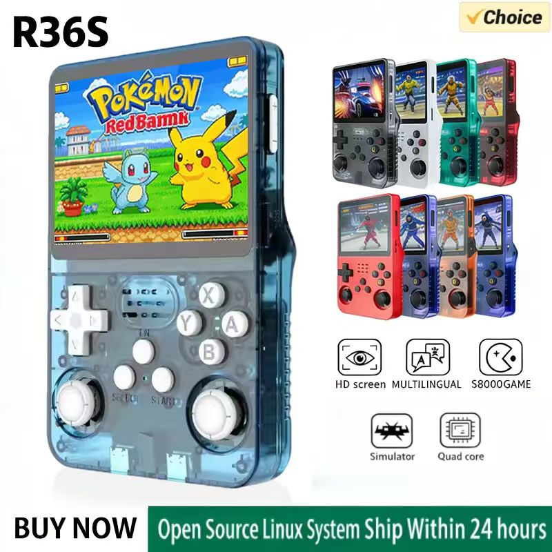 R36S Handheld Game Console ARK - Retro Handheld Game Console R36S review and price