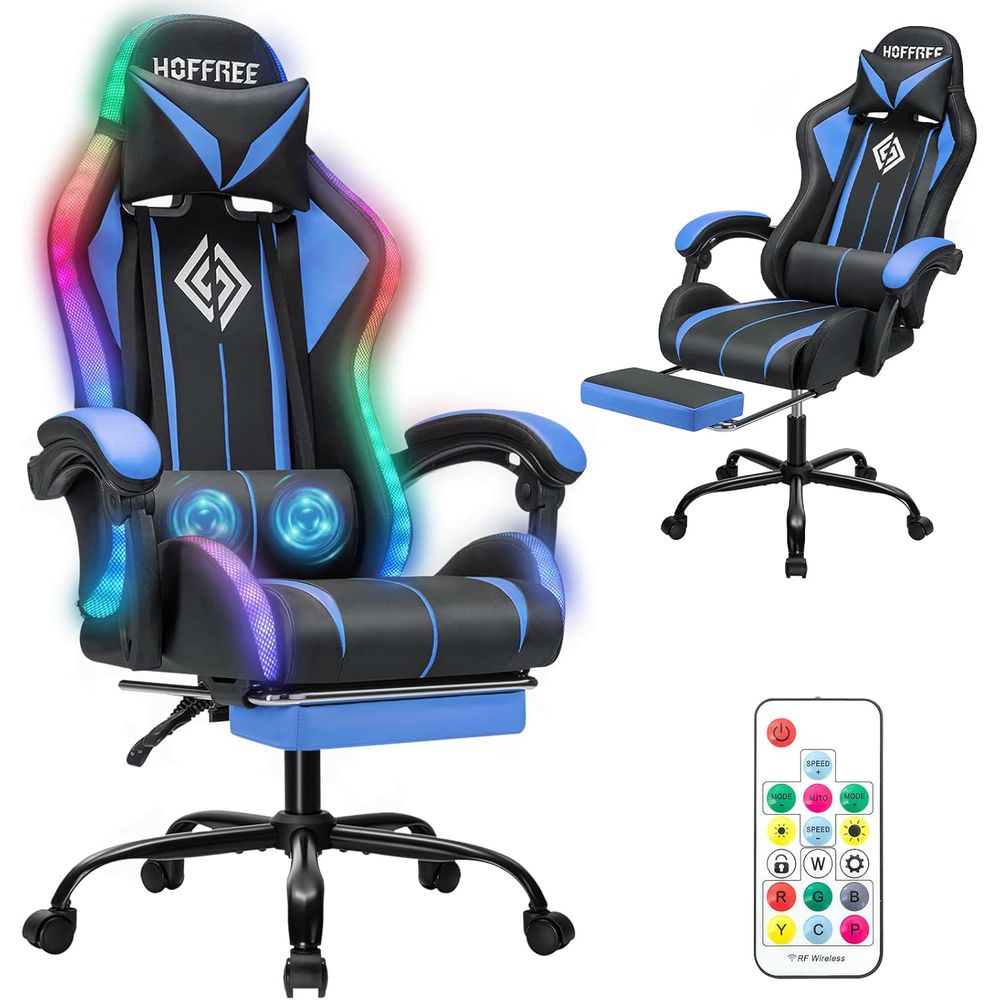 LED Gaming Chair with Massage  - Video Games review and price