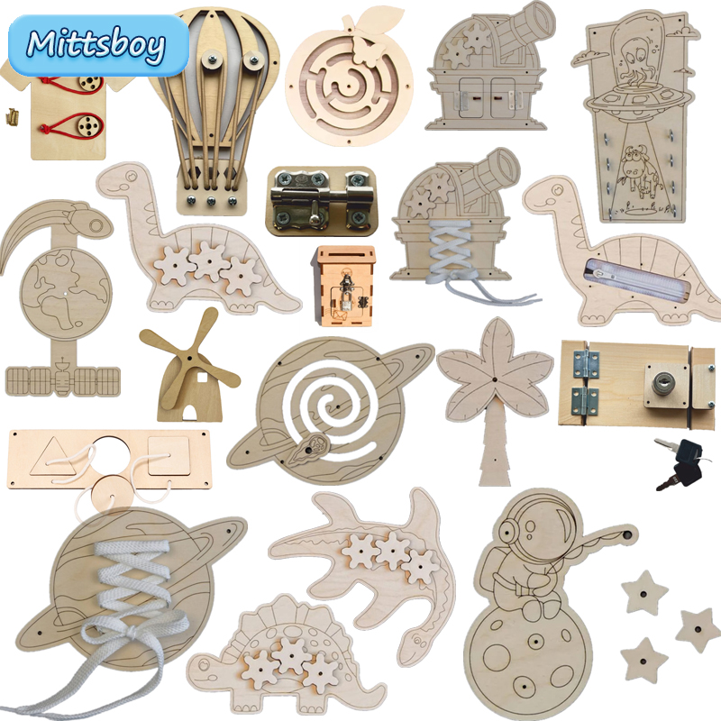 Montessori Busy Board Accessor - Montessori Wooden Busy Board Toddler review and price