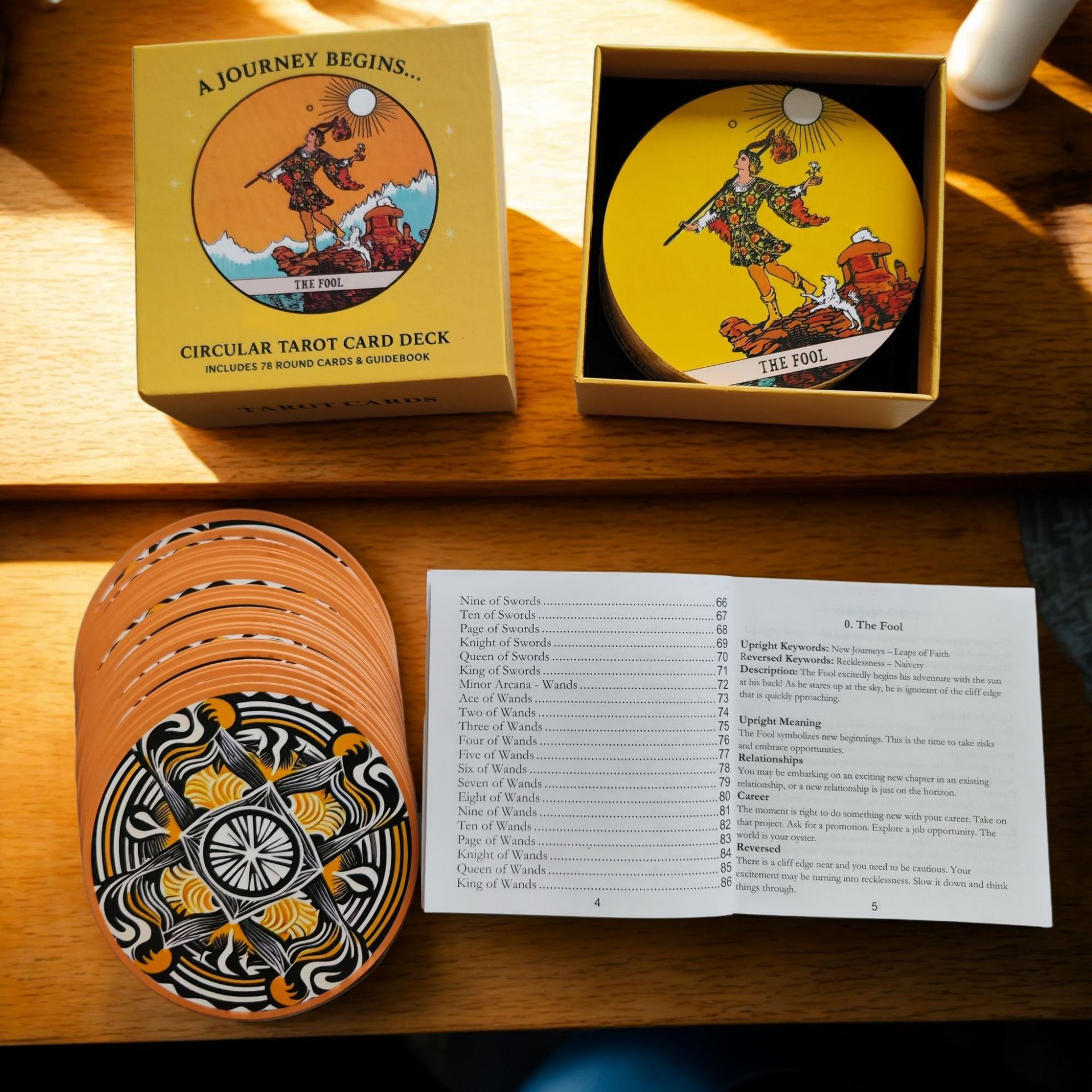 Circular Tarot Cards Deck Incl - Tarot Cards Deck With Guidebook review and price