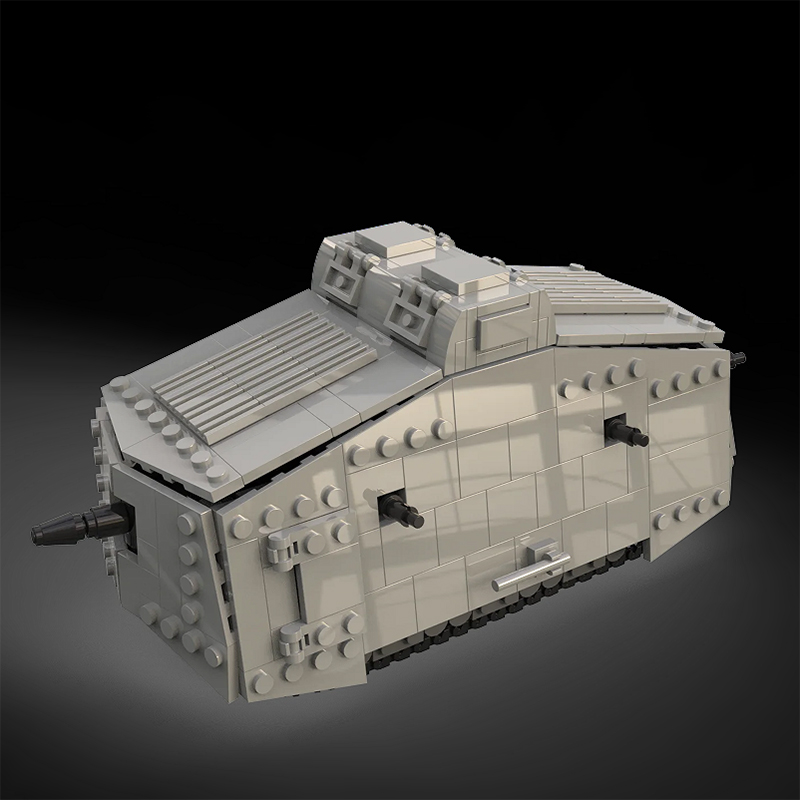 MOC WW1 Germany Military A7V C - Lego Compatible Military Tank review and price